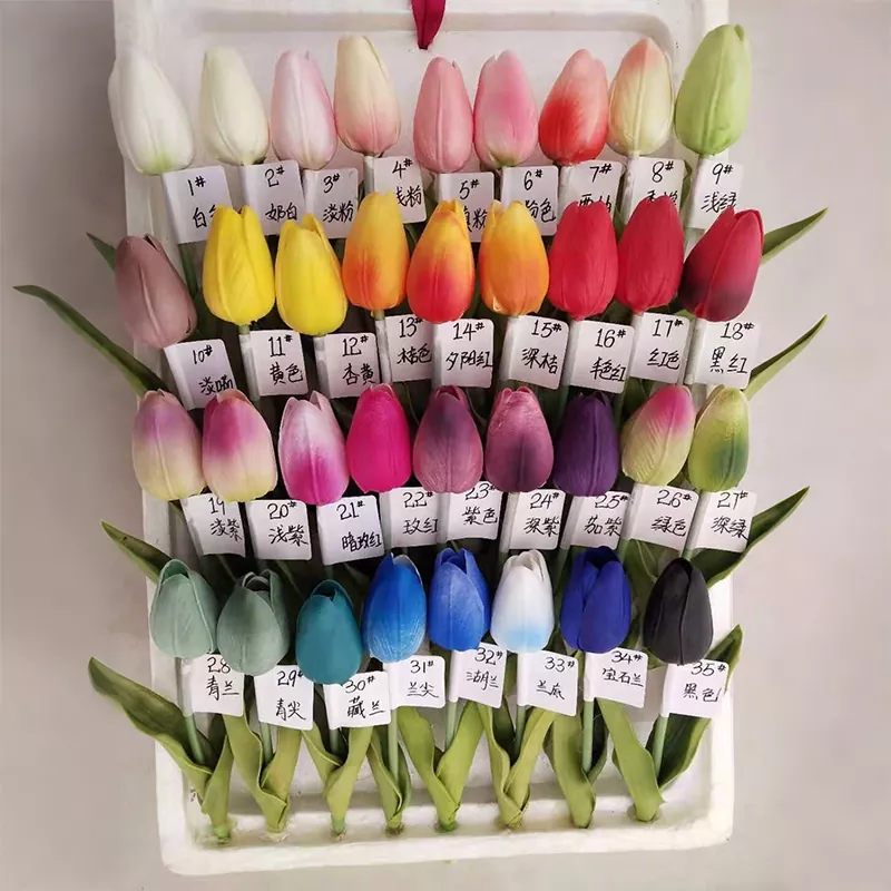 Experience Elegance with Large Real Touch Artificial Tulip Flowers for Any Space